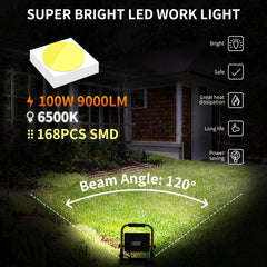 Aigostar LED Bouwlamp - Werklamp - IP65 spatwaterdicht - 100W