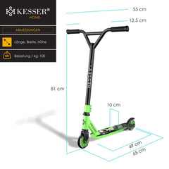KESSER® Stuntstep voor Volwassenen en Kinderen - Kinderstep - Groen •