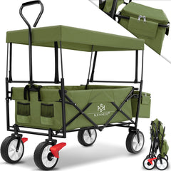 KESSER® Bolderkar - Opvouwbaar - Bolderwagen - Khaki •