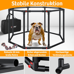 LOVPET® Puppyren opvouwbaar Hondenren Binnen & Buiten Hondenbench Ren voor Honden Katen & Knaagdieren - Konijnenren