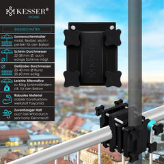 KESSER® Parasolhouder - Universele Parasolvoet - Ø38-48 mm - Zwart
