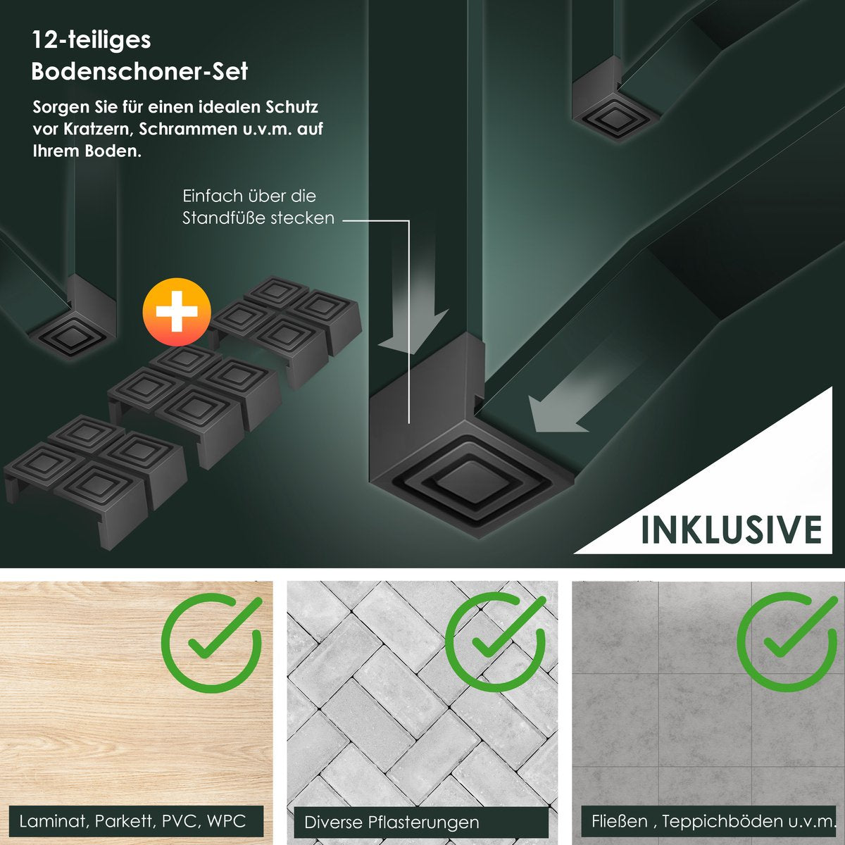 KESSER® 1x Biertafel met 2x banken opvouwbaar - biertafelset (220 x 50 x 77cm) 2x bierbanken 1x biertafel - 3-delige biertentset feesttent set inclusief 12 delige vloerbeschermer set - Bruin