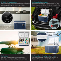 Compressor Koelbox elektrisch - Coolbox - Frigobox - 40L - Blauw