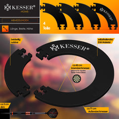 Dartbord Surround Ring - Dartbord bescherm ring - Zwart - KESSER®