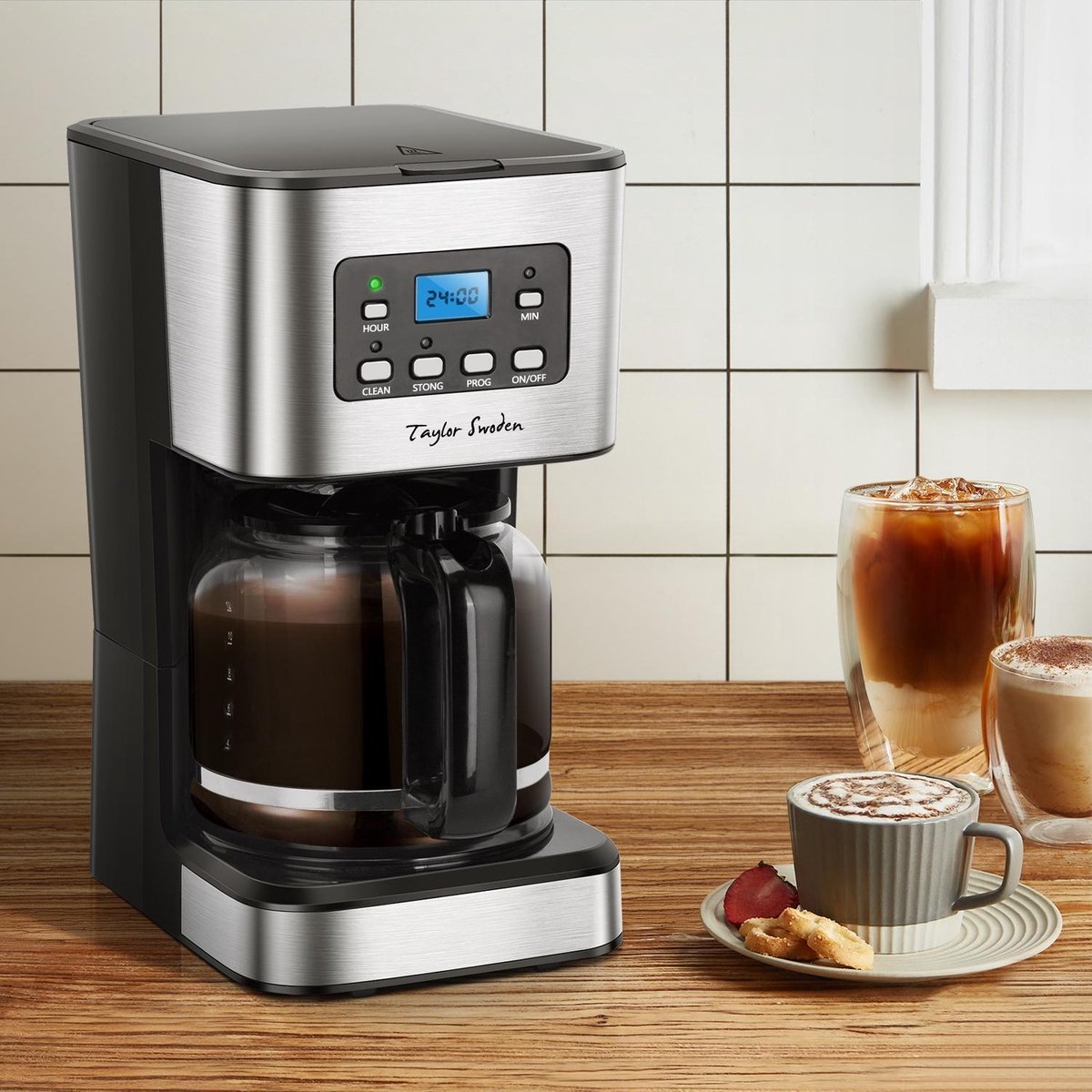 Taylor Swoden Koffiezetapparaat Filterkoffie - Zwart/RVS
