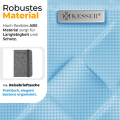 KESSER® Reiskofferset - 4-delig - ABS- Kofferset - Blauw •