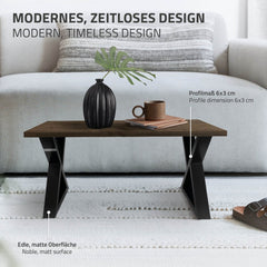 Tafelpoten salontafel - Metaal - 43x40 cm - Zwart - ML-Design •