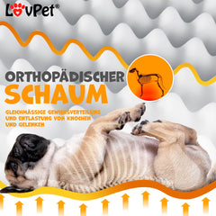 LovPet® Hondenmand - Orthopedisch Hondenbed - 91x69cm - Beige