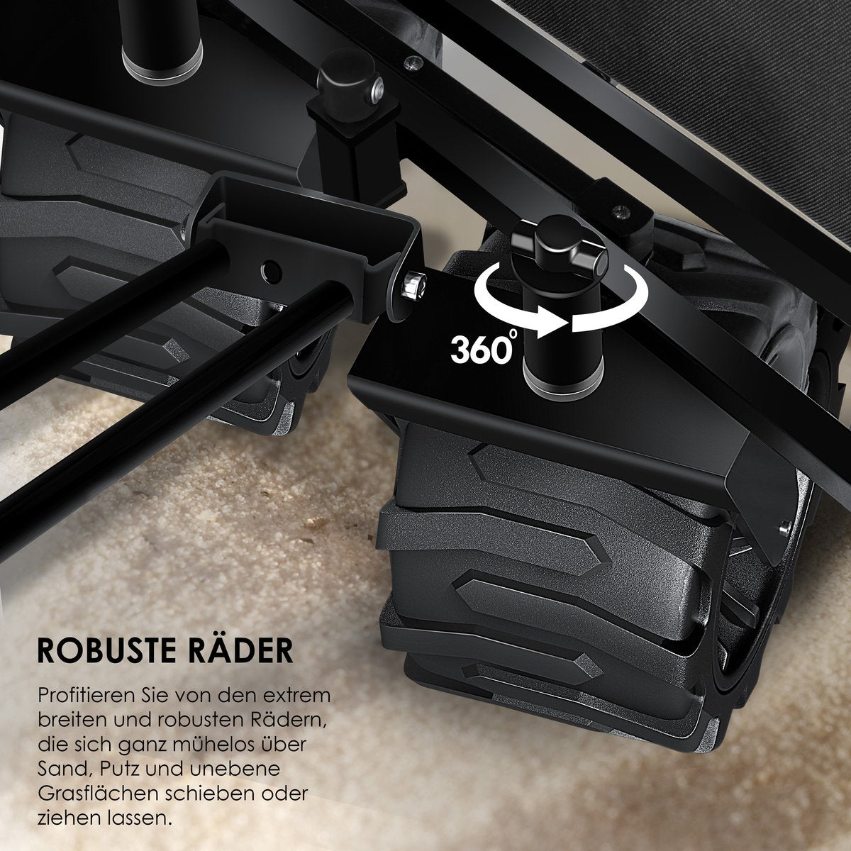 KESSER® Bolderkar - Opvouwbaar - Bolderwagen - Zwart