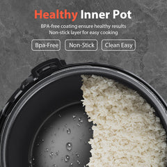 Aigostar Snelkookpan Multicooker - 6 Liter - Slow Cooker - Rijstkoker - Stomer
