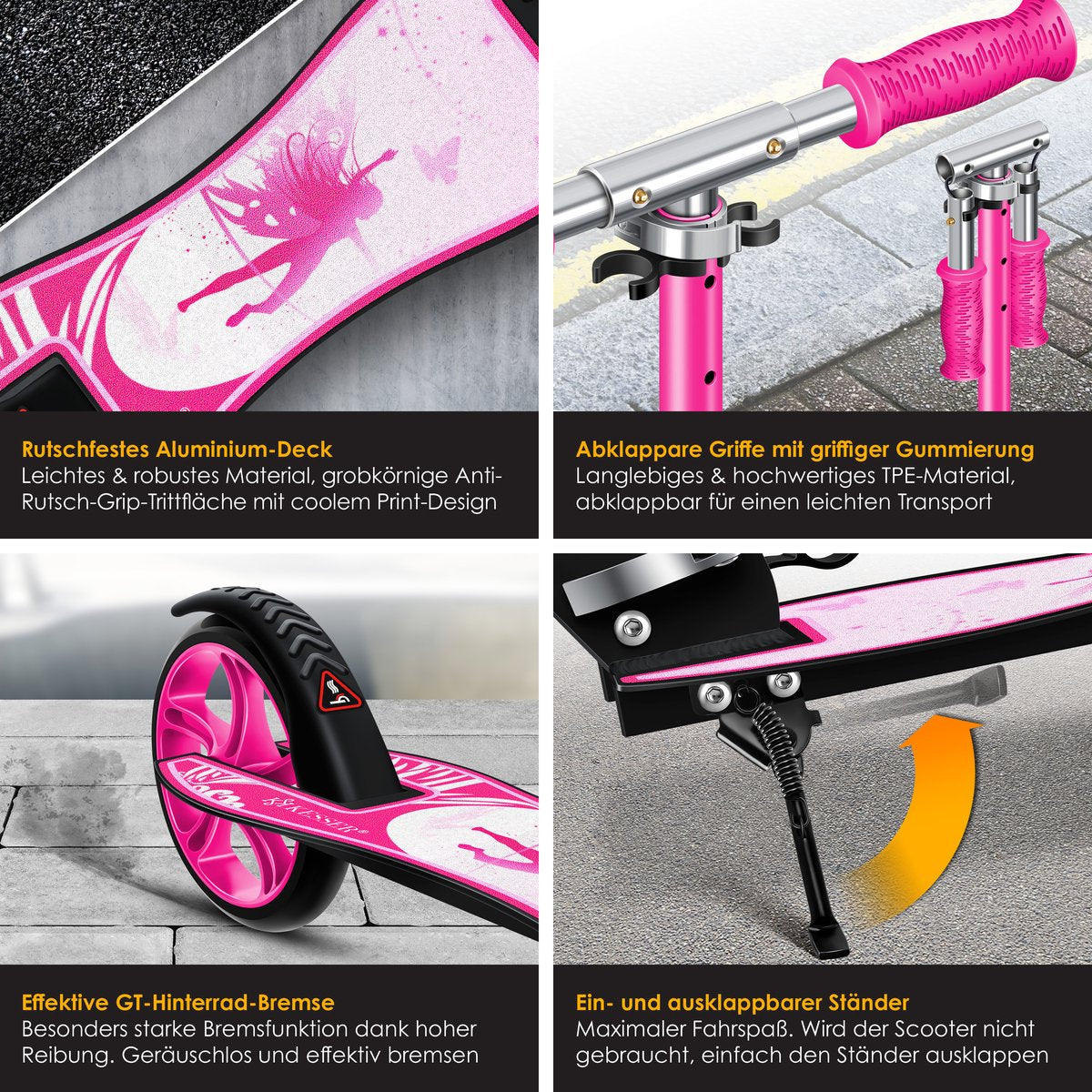 KESSER® Kinderstep - Opvouwbaar - Verstelbaar - Roze