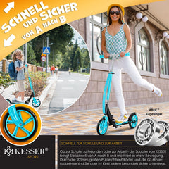 KESSER® Kinderstep - Opvouwbaar - Verstelbaar - Blauw