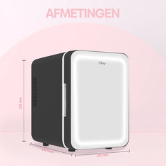 Mini koelkast - Skincare Fridge - Frigobox - 4 Liter - Zwart - Olvy