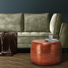 Salontafel rond - Ø 53x41 cm - Koper - WOMO-DESIGN •