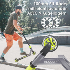 KESSER® Stuntstep voor Volwassenen en Kinderen - Kinderstep - Antraciet •