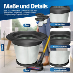KESSER® HEPA-filter Kruimelzuiger Handstofzuiger