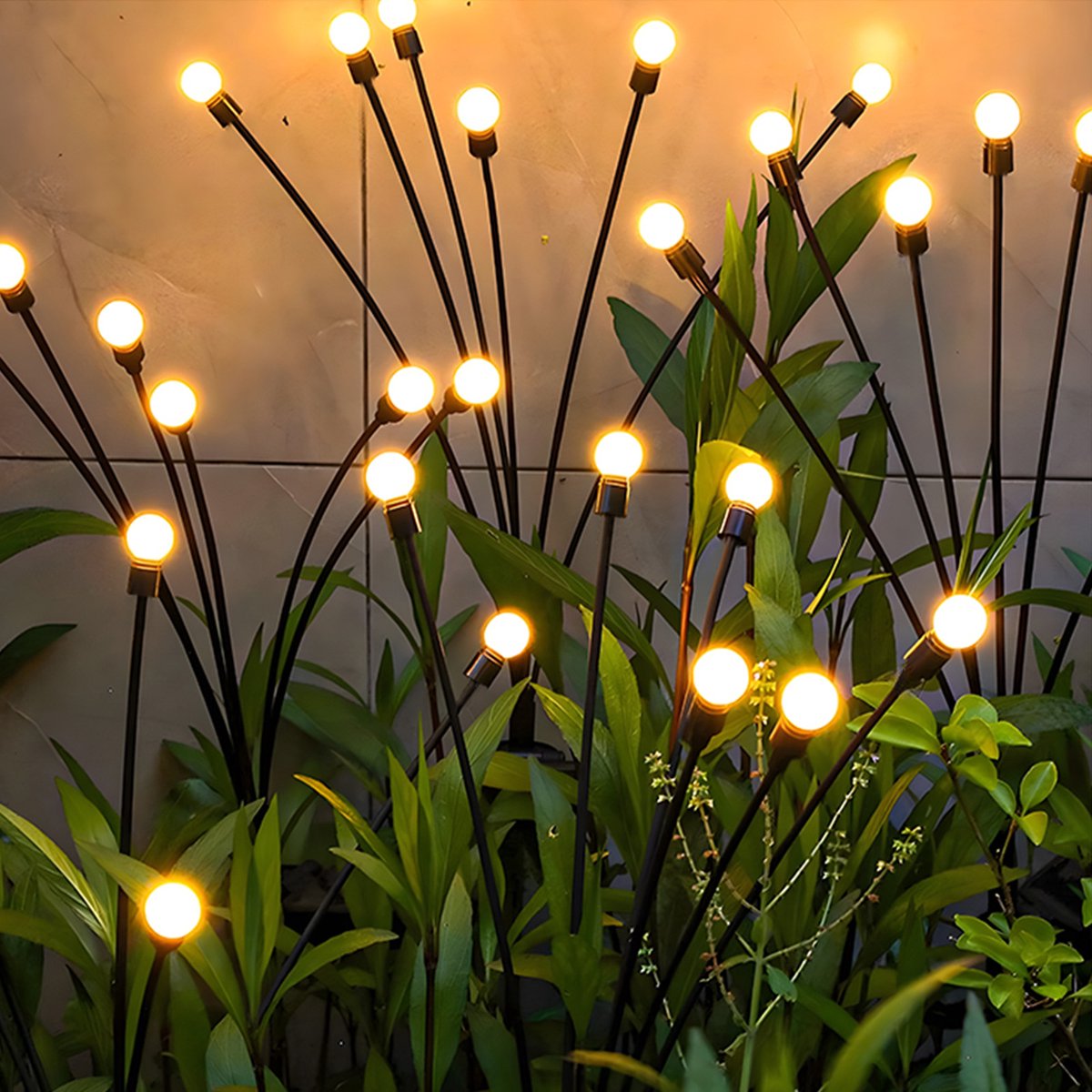 Aigostar 10Q4W - Solar Tuinverlichting - Sfeerverlichting - vuurvliegjes - Zonne Energie - IP44 - Prikspots