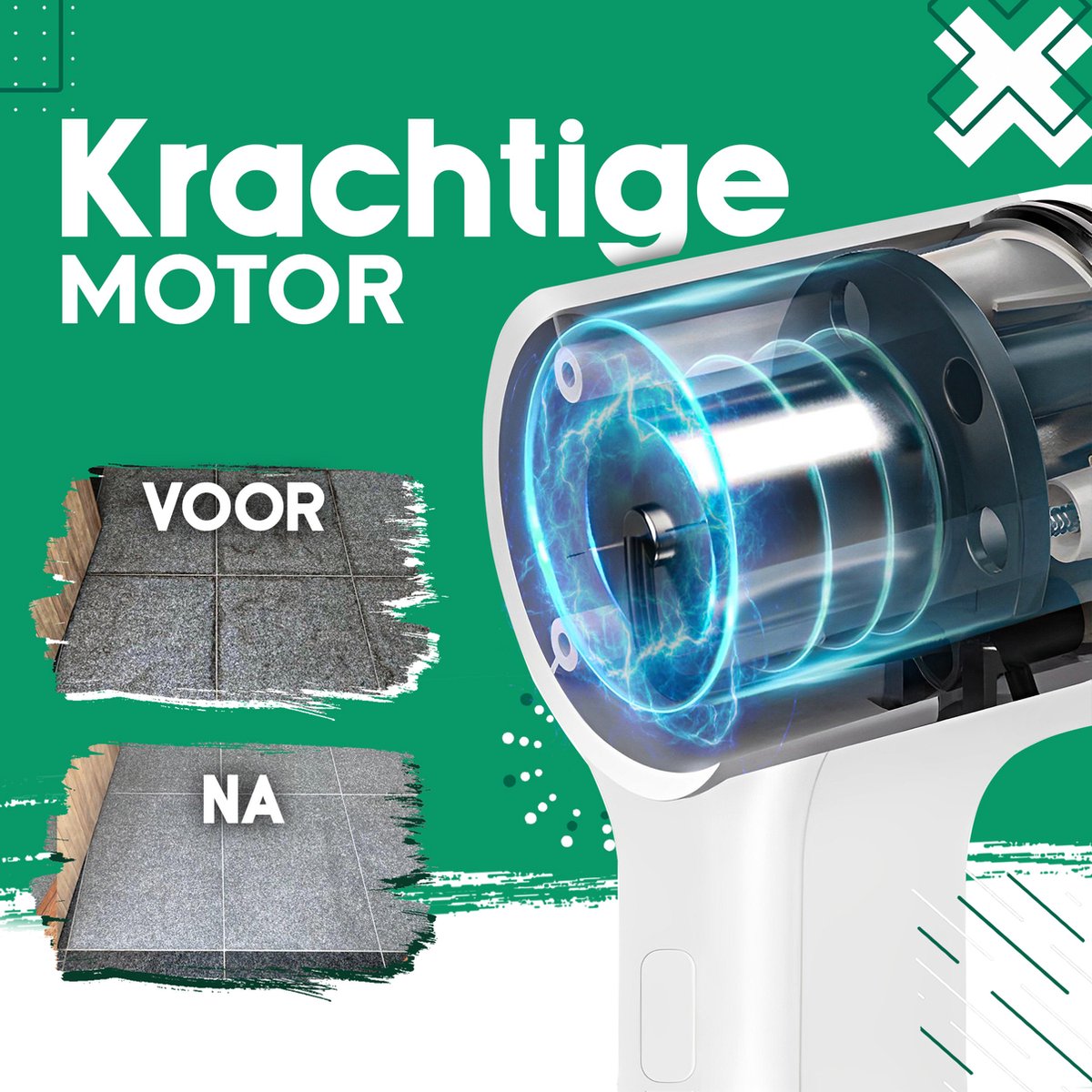 Elektrische Schoonmaakborstel – Elektrische Schrobber - Schrobborstel – Wit - Mini - GoScrub® •