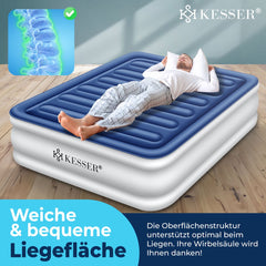 Luchtbed - 2 Persoons - Luchtmatras met pomp - Opblaasbed - Wit - KESSER®