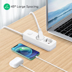 Stekkerdoos - Verlengsnoer - Verlengkabel - 5M - Wit - Aigostar