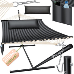 KESSER® Hangmat - Voor 2 personen - Tot 200kg - Antraciet