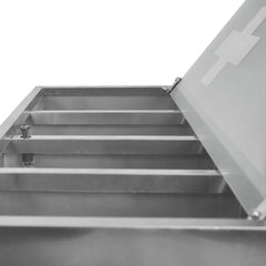 Jago® Medicijnkastje - met slot - 60x30x12 cm - Zilver