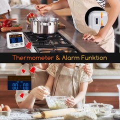 Aigostar 2-in-1 Thermometer - 0-250 Celcius - Wit