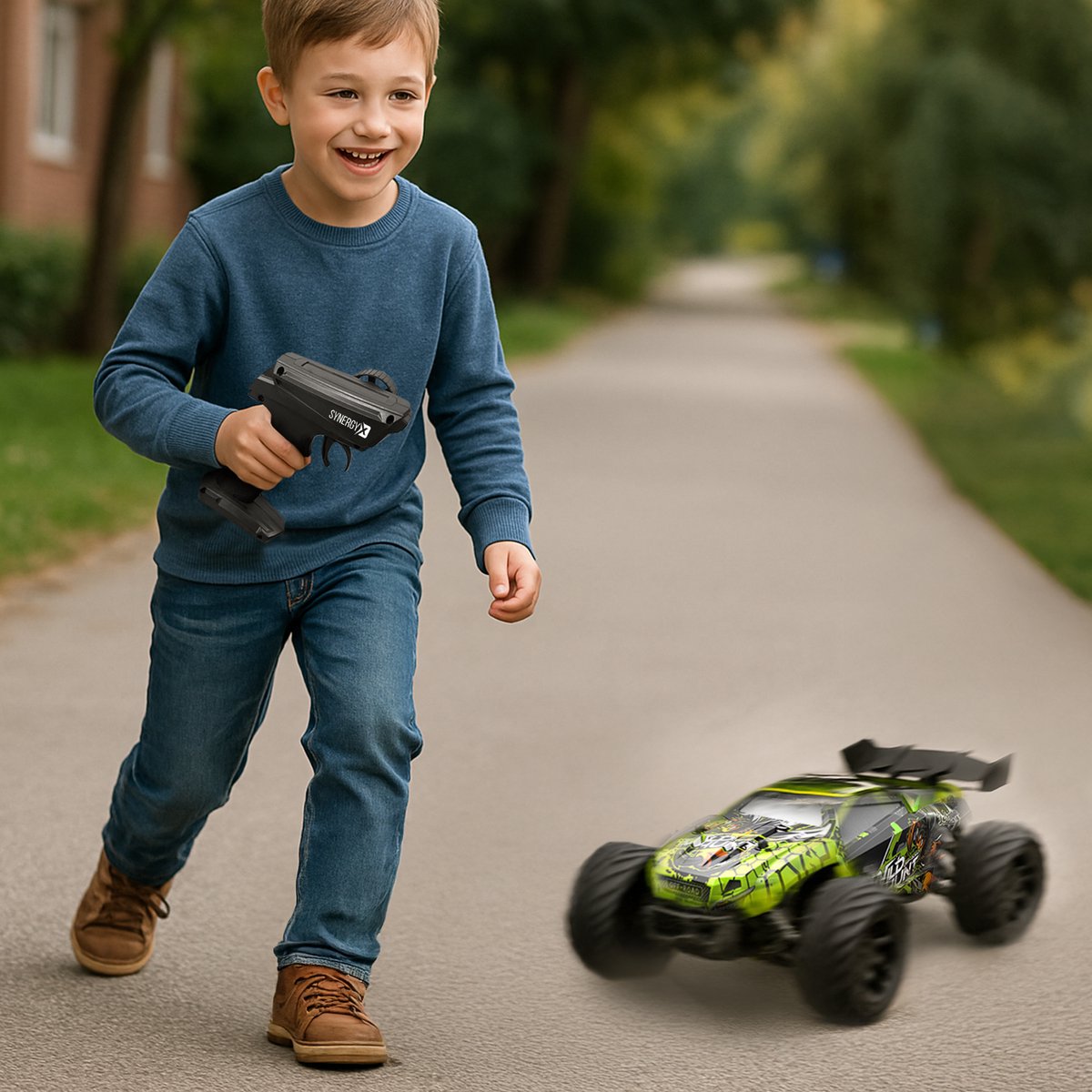 Synergyx® RC Bestuurbare Auto - Afstandsbestuurbaar Race Speelgoed - Volwassenen & Jongens - voor Buiten - Radiografisch Afstandbestuurbaar