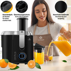 KESSER® Sapcentrifuge - Juicer voor Groenten & Frui - 1100W - Zwart