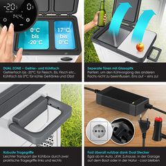 Compressor Koelbox elektrisch - Coolbox - Frigobox - 49L - Zilver