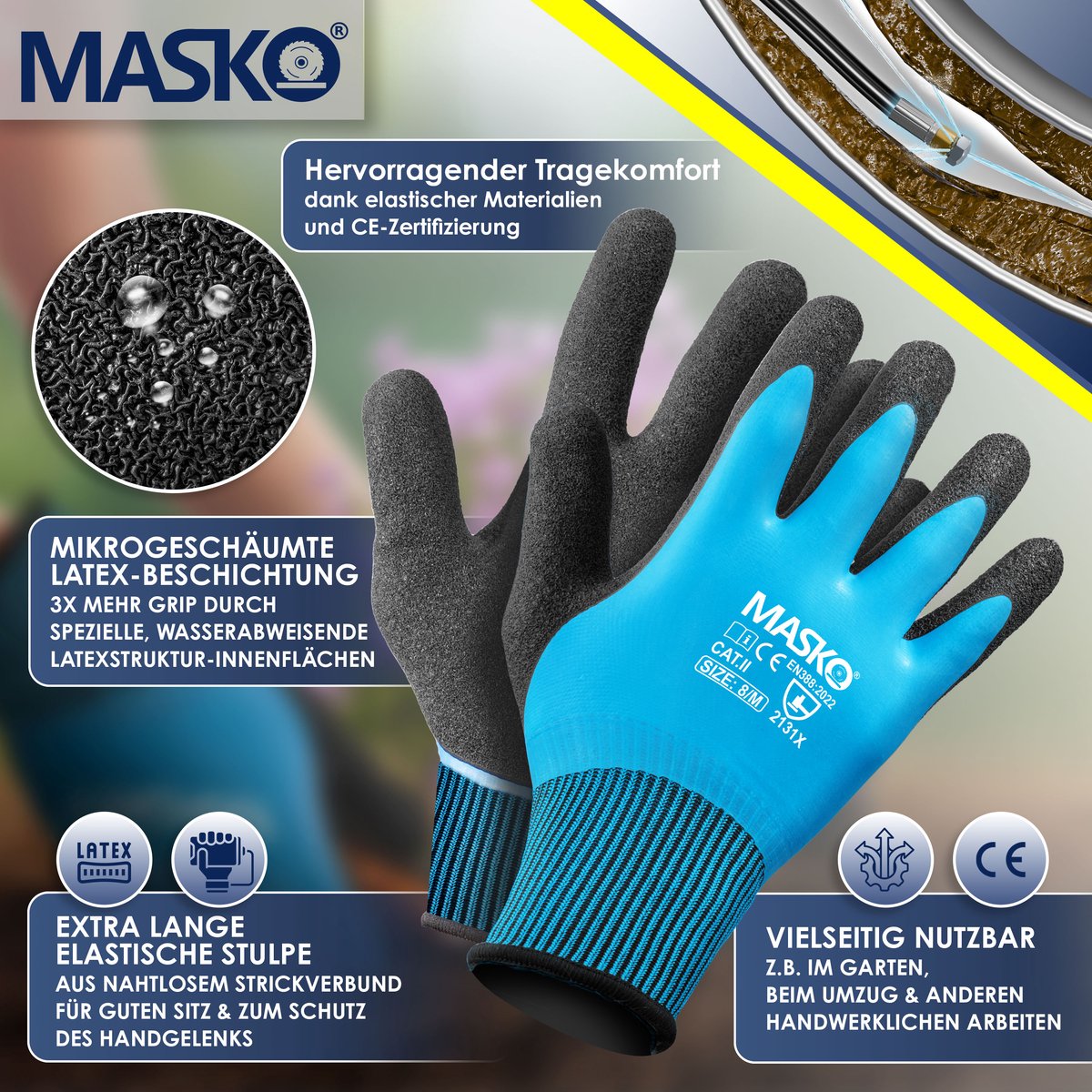 MASKO® Rioolreinigingset - Rioolslang 15 Meter - Universele Afvoerslang - Zwart