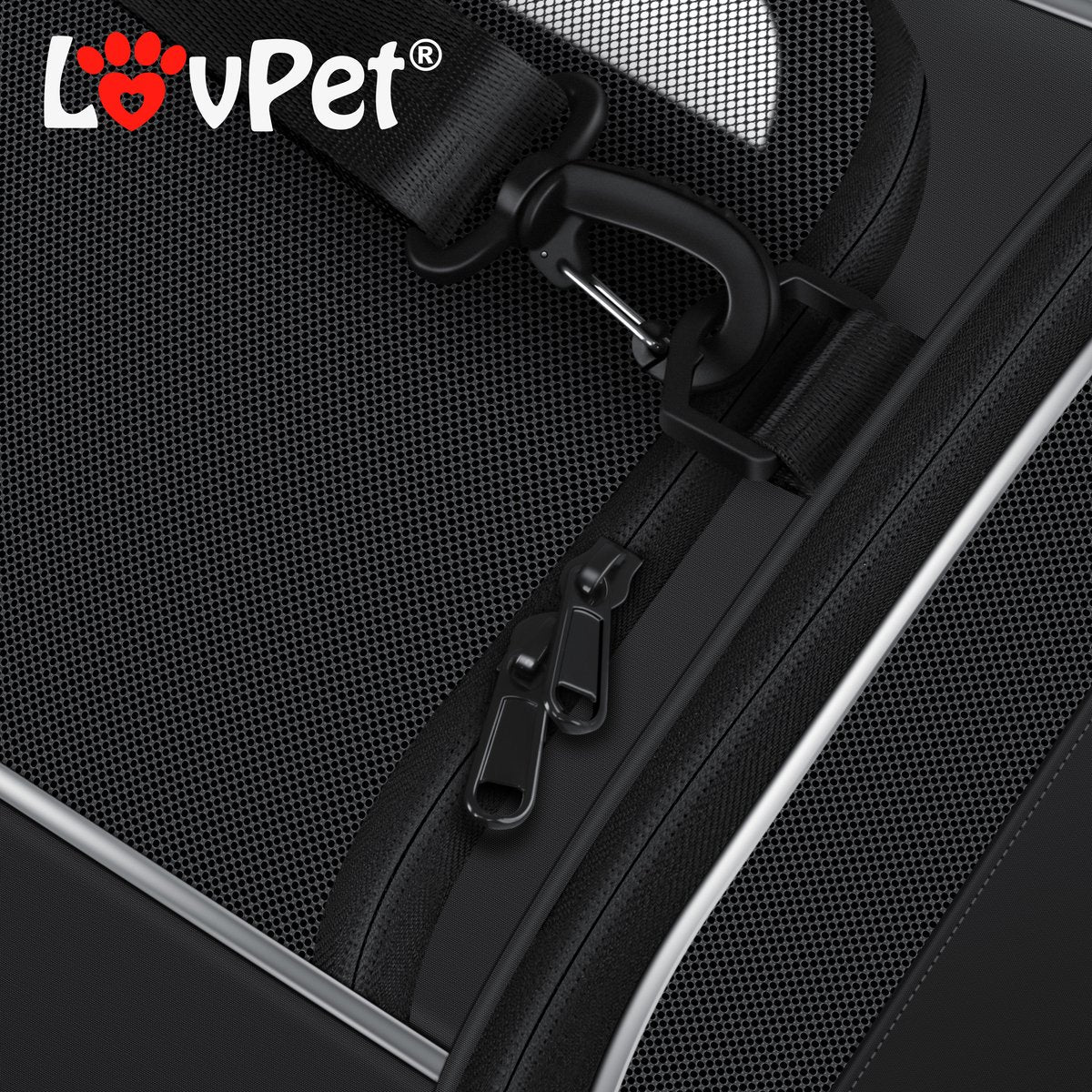 LOVPET® Hondenbench - Hondenbox - Transportbox 44x31x36xm  - Antraciet