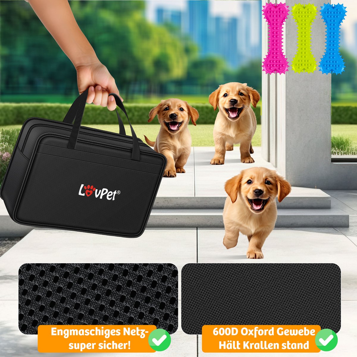 LOVPET® Puppyren opvouwbaar Hondenren Binnen & Buiten Hondenbench Ren voor Honden Katen & Knaagdieren - Konijnenren