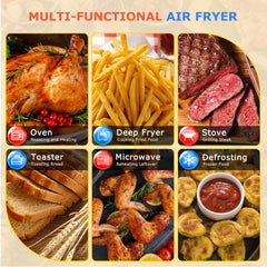 Aigostar Airfryer XXL - Heteluchtfriteuse - 7L - 1900W - Wit