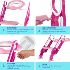KIDIZ® WC Verkleiner - Potje Peuter - Toilettrainer - Roze