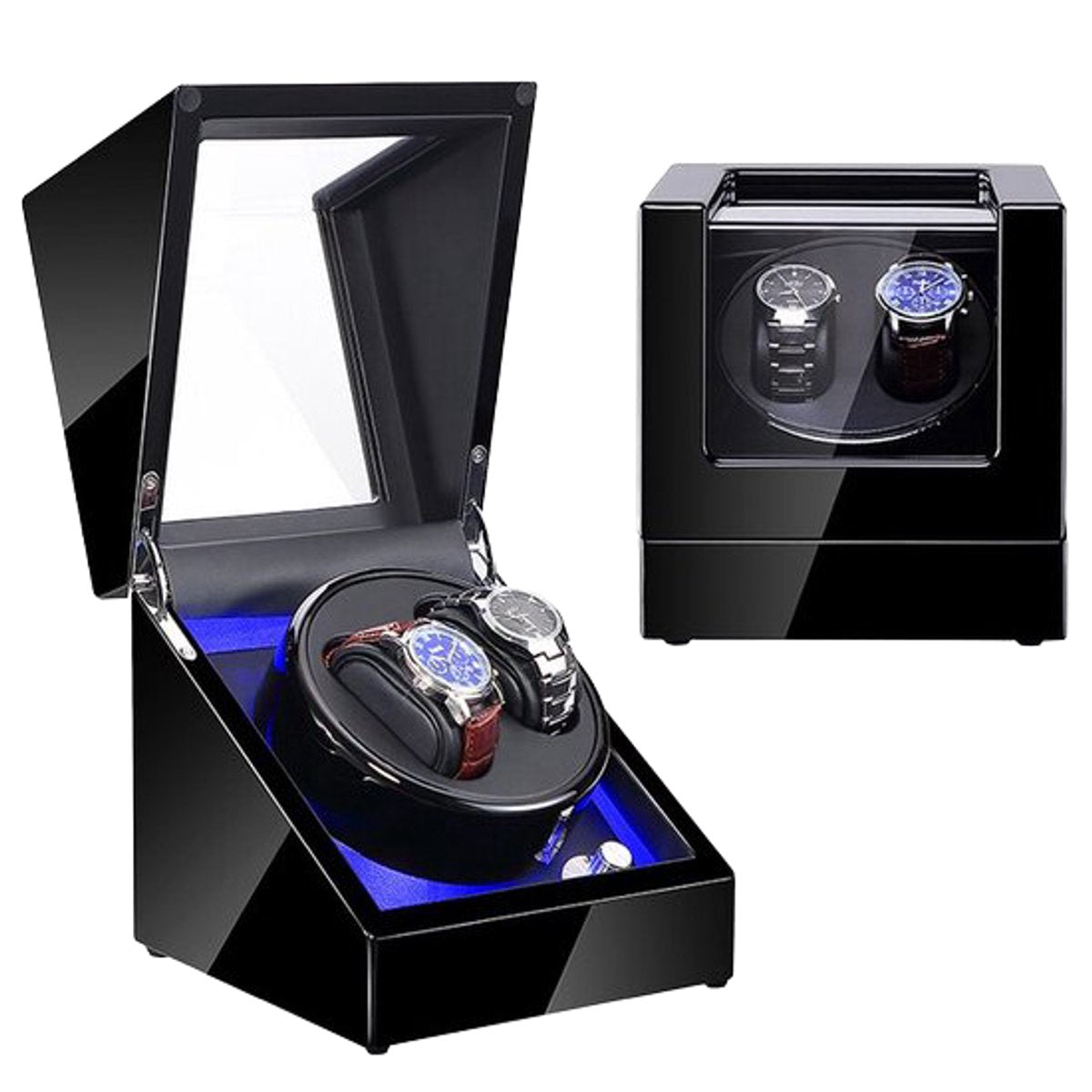 Watchwinder - Horloge doos - Horloge winder - Zwart - Olvy