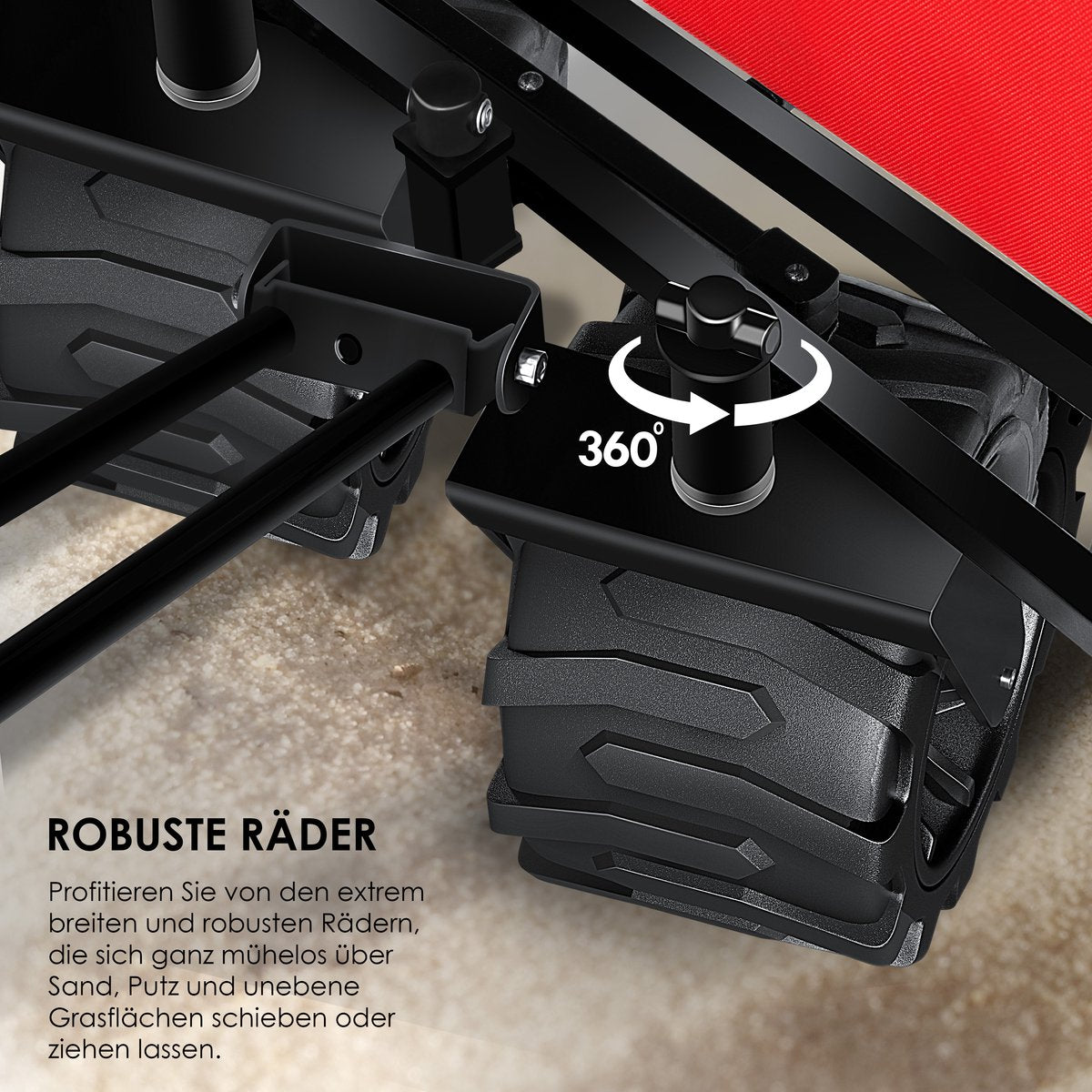 KESSER® Bolderkar - Opvouwbaar - Bolderwagen - Rood