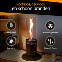 Sfeerhaard - Tafelhaard - Binnen & Buiten - Bio Ethanol - 40CM - Fiérza