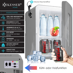 Mini koelkast - Skincare Fridge - Frigobox - 15 Liter - Grijs - KESSER®