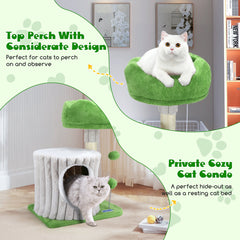 Nobleza 42U - krabpaal voor Katten - Kattenspeelgoed - Kattenhuis - Kattenmand - 40x30x53cm