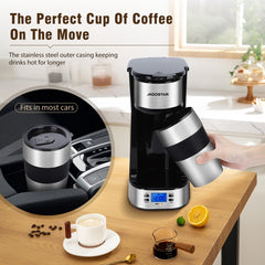Aigostar Koffiezetapparaat - Filterkoffie - 750W - RVS/Zwart •