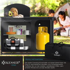KESSER® Campingkeuken Opvouwbaar - Campingkast inclusief Opbergtas - Kampeerkeuken Kampeerkast