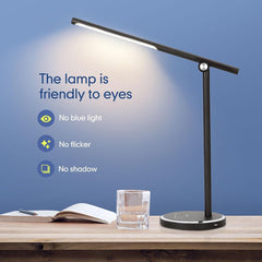 Aigostar Bureaulamp Led - Dimbaar - Touch - Leeslamp - Zwart