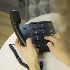 Profoon TX-575 Huistelefoon met grote toetsen - Met bellampje, je ziet dat er gebeld wordt •