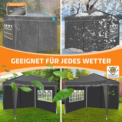 KESSER® Zijwand voor paviljoen - 3x3m - Antraciet