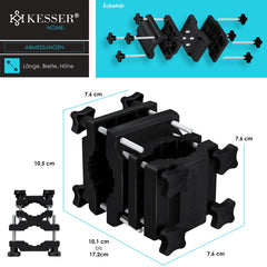 KESSER® Parasolhouder - Universele Parasolvoet - Ø38-48 mm - Zwart