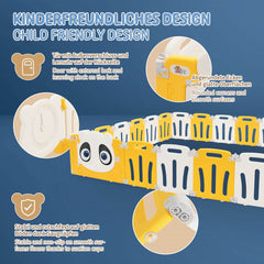 Grondbox - Baby box - Kinderbox - Babybox - Speelbox - 240x240 cm - Geel - Joyz