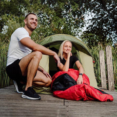 anaterra® Slaapzak Avontuur incl. draagtas - Koppelbaar - Dekenmodel - 3 seizoenen - Zomer - 210 x 70 cm