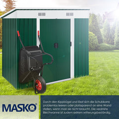 MASKO® Kruiwagen - 100L - Tot 250kg - Zwart