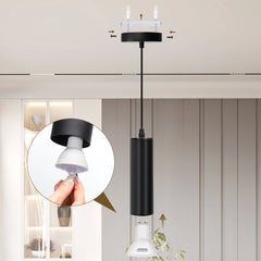 Hanglamp Industrieel - GU10 Fitting - 2 stuks - Zwart - Aigostar